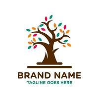 tree logo design template vector