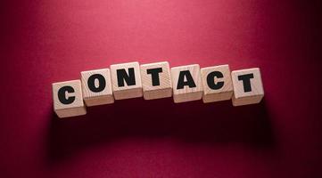 Contact Word with Wooden Cubes photo