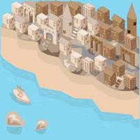 Town by The Sea vector