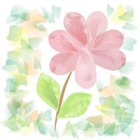 Flower in Watercolor vector