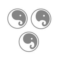 elefante, logotipo, icono, símbolo, vector, diseño gráfico vector
