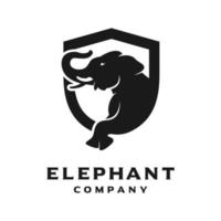 elephant logo design template vector