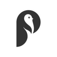 pingüino animal logo icono símbolo vector diseño gráfico