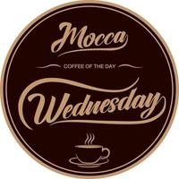 Vector illustration for happy Coffee Day with hand lettering. Suitable for greeting card, poster and banner.