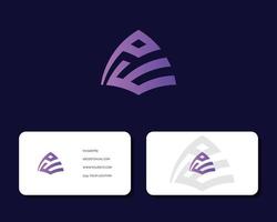 Letter P W logo design with business card vector template. creative minimal monochrome monogram symbol. Premium business logotype. Graphic alphabet symbol for corporate identity