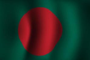 Bangladesh Flag Background Waving 3D. National Independence Day Banner Wallpaper vector