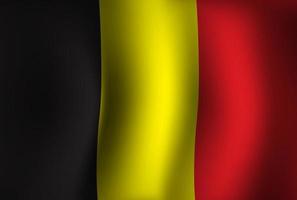 Belgium Flag Background Waving 3D. National Independence Day Banner Wallpaper vector