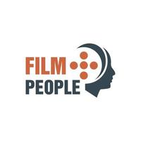 modern movie people logo vector