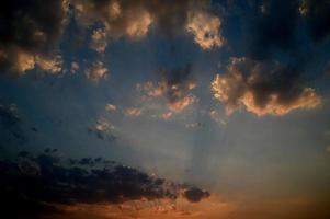 Beautiful sunset sky with clouds. Abstract sky. photo