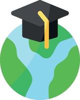 simple global education vector icon, editable, 48 pixel