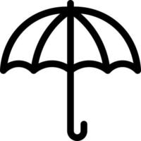 icono de vector de paraguas simple, editable, 48 píxeles