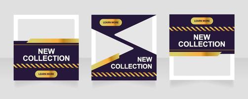 New fashion collection web banner design template vector