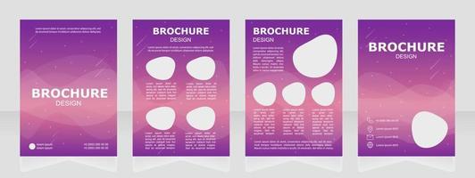 Gathering scientific info about cosmos blank brochure design vector