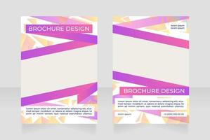 Urban redevelopment program blank brochure design vector