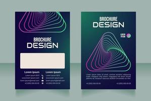 Remote organization blank brochure design