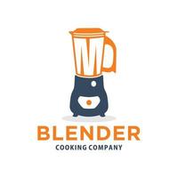 Fresh drink blender logo vector