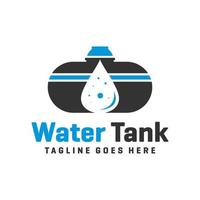 logotipo del tanque de agua o depósito de agua vector