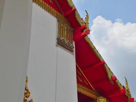 Wihan Phra Mongkhon Bophit in Ayutthaya That has been well restored Inside there is a statue of a large president Buddha. Name Phra Mongkhon Bophit. photo