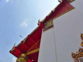 Wihan Phra Mongkhon Bophit in Ayutthaya That has been well restored Inside there is a statue of a large president Buddha. Name Phra Mongkhon Bophit. photo