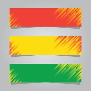 abstract banner template collection background colorful vector design