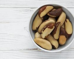 Bowl with Brazil nuts photo