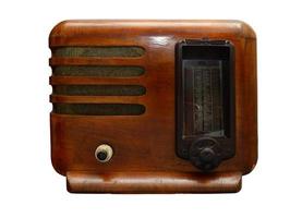 vintage radio isolated photo