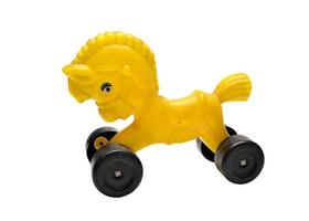 yellow horse toy photo