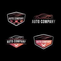 Auto company logo template vector