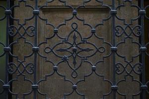 wrought iron grid photo