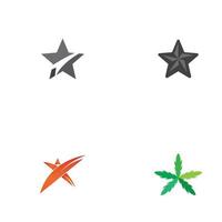 Star logo icon vector Template