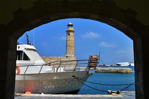 Rethymno lighthouse landmark photo