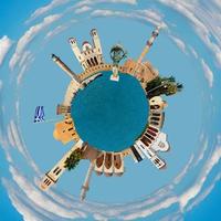 Rethymno tiny planet photo