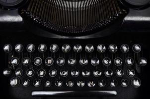 Vintage typewriter keyboard photo