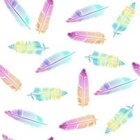 Seamless abstract feather pattern vector