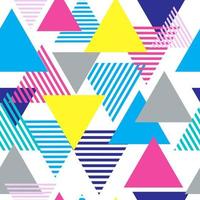 Seamless Triangle abstract pattern. Geometric background vector