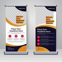 Corporate rollup or X banner design template vector