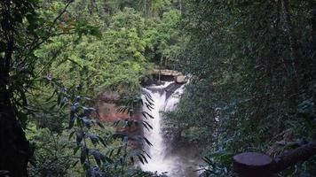 Beautiful Haew Suwat Waterfall at Khao Yai National Park in Thailand video