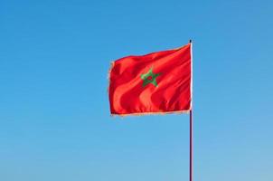 morocco pole flag photo