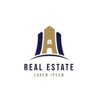 Real estate and home buildings logo template vector
