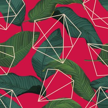 hojas de patrones sin fisuras con línea poligonal abstracta vector