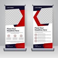 Corporate rollup or X banner design template vector