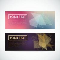 Abstract banner design templates vector