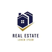 Real estate and home buildings logo template vector