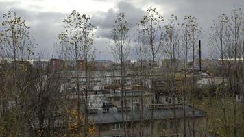 Belarus, the city of Vitebsk, the old quarter of the outskirts of the city, autumn 2021. video