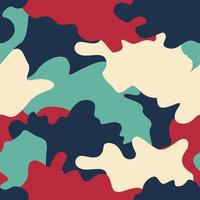Colorful Seamless camouflage pattern background vector