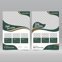 Hotel and Resort Flyer Design Template vector