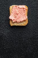 Capelin huevas caviar smorrebrod sandwich alimentos antecedentes