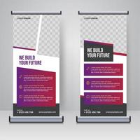 Corporate rollup or X banner design template vector