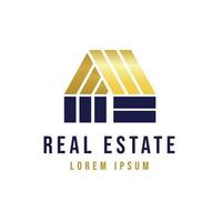 Real estate and home buildings logo template vector