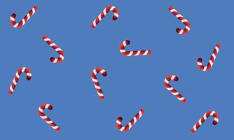 Illustration of candy pattern with 3d effect vector